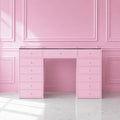 Pink vanity